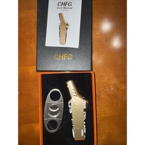 Camo Cigar Lighters Multifunctional Lighters Straight Lighter with Cutter